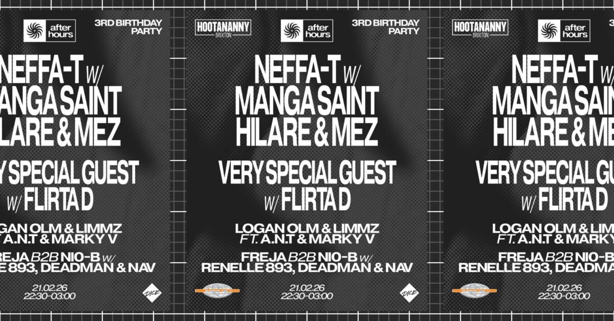 After Hours: Neffa T, Manga St Hilare , Mez, Flirta D + Special Guest  Hootananny Brixton Live Music Venue & Club, London UK